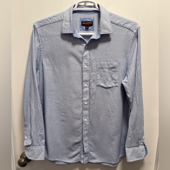 Gently Used Johnston & Murphy Button Down Collared Shirt Mens Size L - Picture 1 of 5